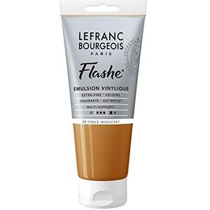 Lefranc Bourgeois Flashe Acryltube, 80 ml, donkergoud, glinsterend