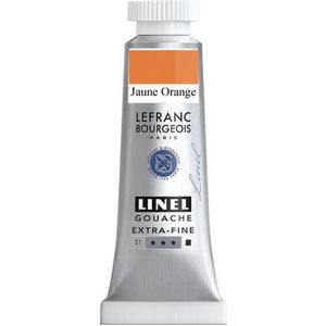 Lefranc Bourgeois Linel Gouache, extra fijn, tube, 14 ml, geel, oranje, zonder cadmium, serie 3