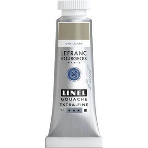 Lefranc Bourgeois Linel Gouache Extra-Fine Tube, 14 ml, grijs lichen serie 1 301223