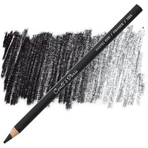 Conté a Paris 2109 - Pastelpotlood, Pastels met hoge kleurkracht, hoge lichtechtheid, levendige kleuren, gemakkelijk te mengen, ø 8,5 mm, Stift 5mm - Black