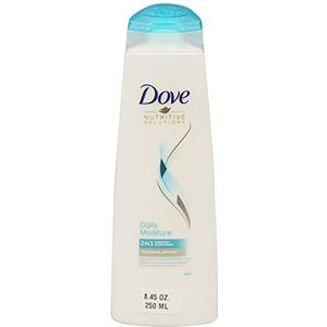 DOVE Daily Moisture, 2-in-1 shampoo & conditioner, voor normaal, droog haar, verpakking van 6 stuks (6 x 250 ml)