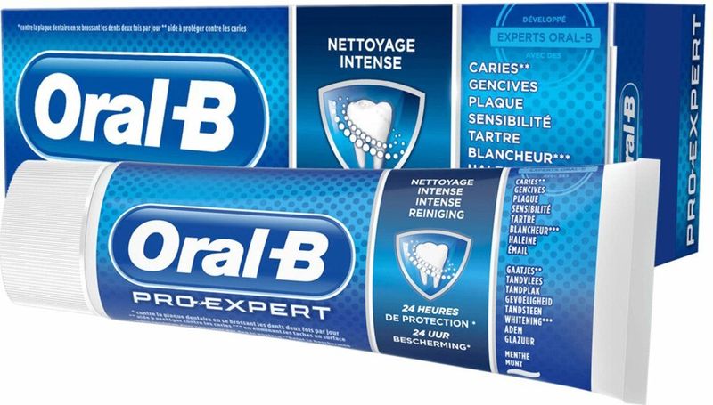 Oral-B - Pro-Expert Intense Reiniging - Tandpasta - Voordeelverpakking 12x75 ml