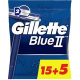 Gillette Blue II 15+5 stuks Wegwerpscheermesjes