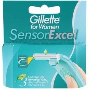 Gillette - Women Sensor Excel - Scheermesjes - 3 Stuks