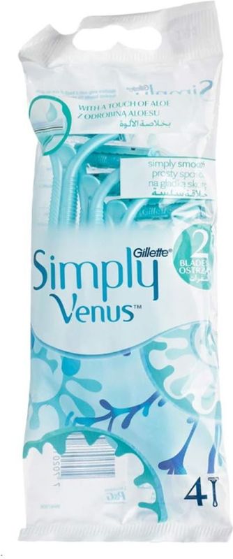 Gillette - Simply Venus 2 - Scheermesjes - 4 Stuks