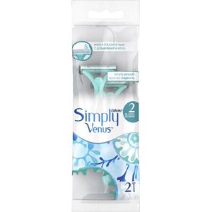 Gillette Simply Venus With a Touch of Aloe Travelpack 2 Disposable Razors (2 Wegwerpscheermesjes )