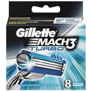 Gillette - Mach3 Turbo - Scheermesjes - 8 Stuks