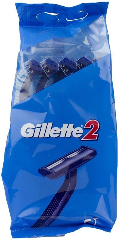 Gillette - 2 - Wegwerpscheermesjes - Geen Kleur - 5 Stuks