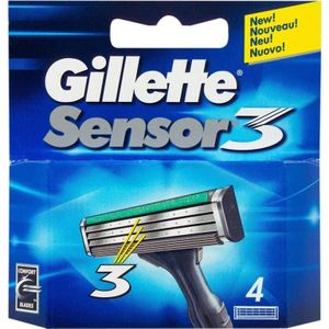 Gillette Sensor 3 Scheermesjes - 4 stuks