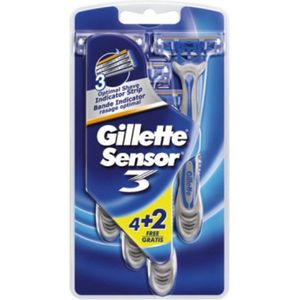 Gillette Sensor3 Scheermes - 6 stuks