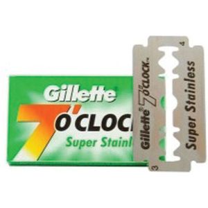 Gillette - 7 O'clock Super - Stainless Double Edge Blades (5 st) -Scheermesjes - Double edge blades