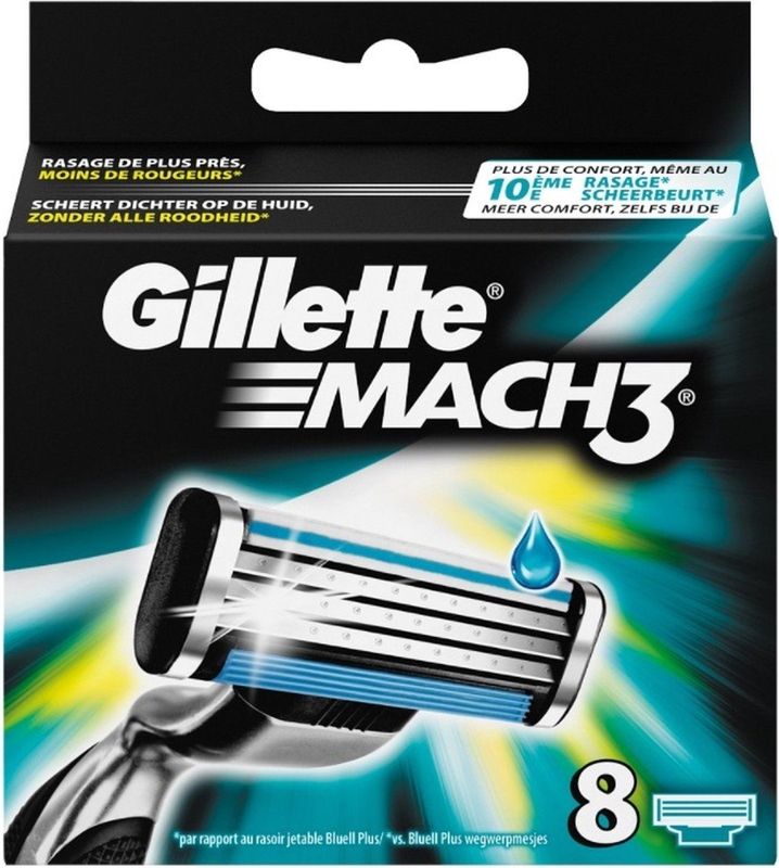 Gillette Mach3 Scheermesjes 8 stuks