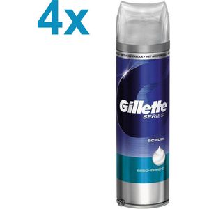 Gillette Series - Beschermend Scheerschuim - 4x 250 ml - Voordeelverpakking