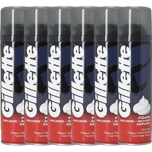 Gillette Basic Scheerschuim Regular Voordeelverpakking 6x 200ml