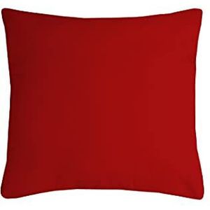 Lovely Casa C64689005 Nelson kussen van polyester, 60 x 60 cm, rood