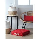 Stof - Vloerkussen - Rood - Katoen - Extra Dik