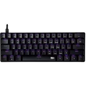 Onlan - CA-100 mechanisch toetsenbord, compact, TKL 64 toetsen, anti-ghosting, achtergrondverlichting, USB