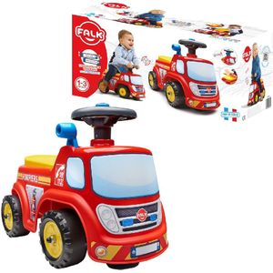 Falk - Brandweerwagen - Speelgoed - Gemaakt in Frankrijk - Directioneel Stuurwiel met Claxon