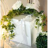 Santex Enveloppendoos basic - Bruiloft - wit - karton - 20 x 20 cm