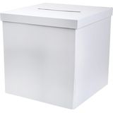 Santex Enveloppendoos basic - Bruiloft - wit - karton - 20 x 20 cm