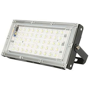 50 W led-schijnwerper voor buiten, 4500 lm, veiligheidsverlichting IP66, waterdicht, ledlamp voor buiten, terras, patio, tuin, binnenplaats, garage, zonder bewegingsmelder, doelgroep, (koudwit)