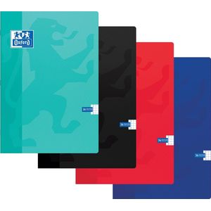 Schrift Oxford School A4 Ruit 5x5mm 72pag 80gr Ass - Omdoos A 10 Stuk - 10 Stuks