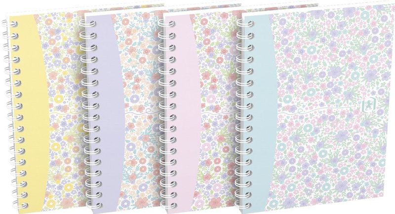 Collegeblock ForMe Floral A6 50 Blatt kariert Designs sortiert
