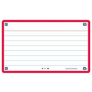Oxford Flash 2.0 - Flashcards - Gelijnd - A7 - Rode rand - 80 stuks