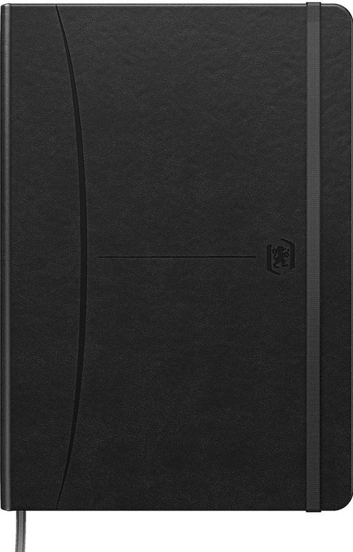 Notitieboek Oxford Signature A5 lijn 80vel zwart | 5 stuks