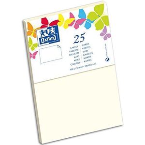 Oxford Correspondance Gekleurd papier, Klassiek, 10 x 15 cm, Vanille, 10 Stuk
