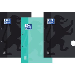 Oxford Actiepak Scratch&Win - Cursusblokken - 3x A4 - Ruit 5mm - Schrijfblok - 100 vel