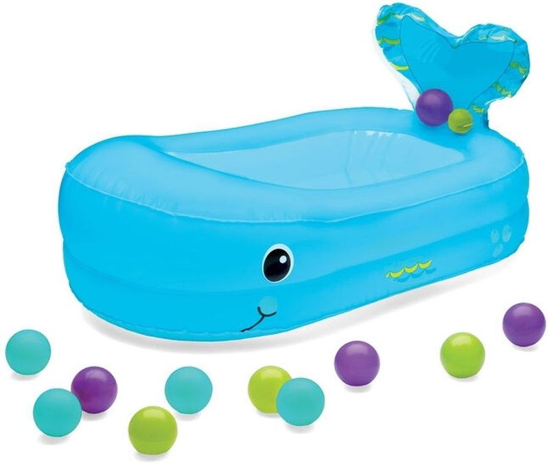 Infantino - Opblaasbaar Baby Zwembad Walvis - Babybadjes & accessoires