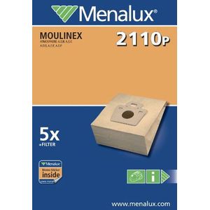 Menalux 2110 P, 5 stofzakken voor Moulinex
