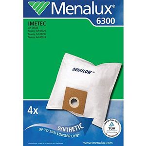 Menalux 6300 4 synthetische stofzakken voor Imetec 8020, 8024, 8026, 8296