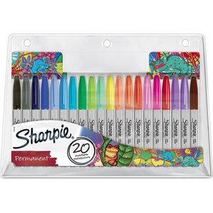 Sharpie permanente markers set - Fijne punt - 20 stuks