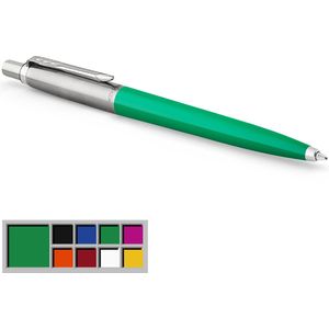 Parker Jotter Originals balpen | Klassieke groene afwerking | medium punt | blauwe inkt | 1 stuk