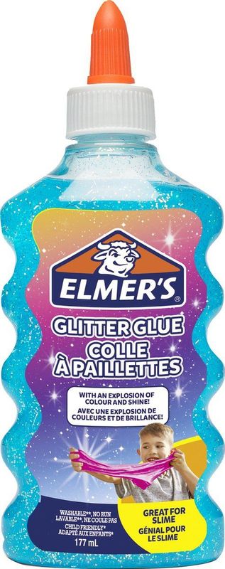 Elmers Glitzerkleber blau VE=177 ml
