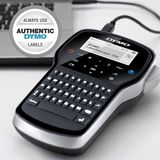 DYMO LabelManager 280 oplaadbare, draagbare labelmakerkit | QWERTY-toetsenbord | met 2 rollen D1-labels en een draagkoffer
