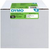 DYMO originele LabelWriter adreslabels | 28 mm x 89 mm | 12 rollen met elk 130 labels (1560 zelfklevende etiketten | Geschikt voor de LabelWriter labelprinters