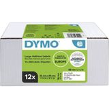 Dymo Adres-etiketten Groot 36 X 89 Mm Wit 12x 260 St.