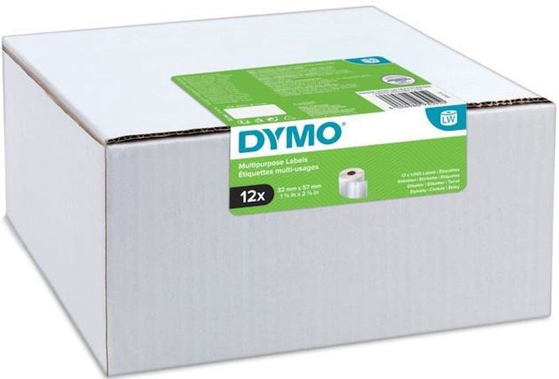 Dymo Multifunctionele Etiketten 32 X 57 Mm Wit 6x 1000 St.