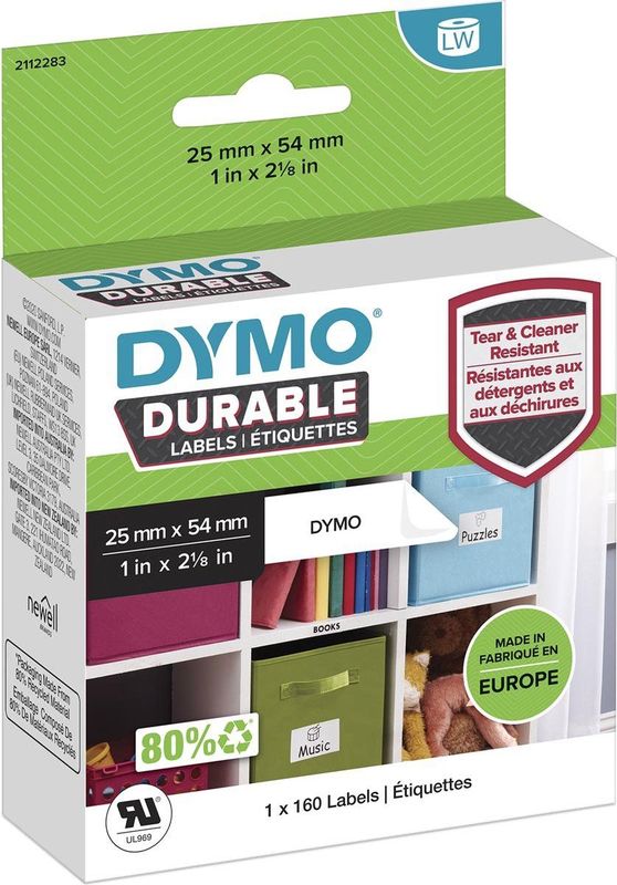 DYMO Durable Wit Zelfklevend Printerlabel