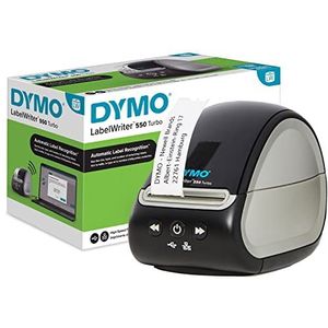 Dymo LabelWriter 550 Turbo Labelprinter | Etikettering met snelle directe druk | Automatische labelherkenning | Print verzendlabels en meer met
