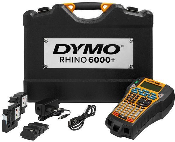 DYMO Rhino 6000+ Industriële labelmaker in harde kofferset | Labelprinter boordevol functies met PC-aansluiting