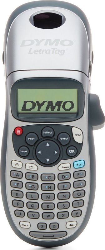 DYMO LetraTag LT-100H Labelprinter | Labelmaker met ABC-toetsenbord voor thuis en op kantoor | Zilver