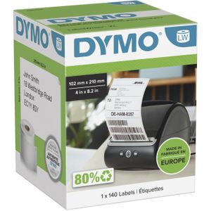 DYMO® Original Etikett für LabelWriter™, Versandaufkleber für DHL - weiss - permanent, 1 x 140 Etiketten, für LW 4XL & 5