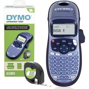 Dymo Letra Tag LT 100H Labelprinter inclusief 1 rol papier tape