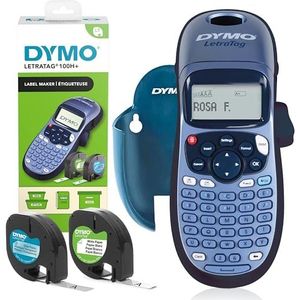 Dymo LetraTag LT-100H Labelmaker-starterkit | Draagbare labelprintermachine | Met papier en transparante labeltape | Ideaal voor kantoor of thuis