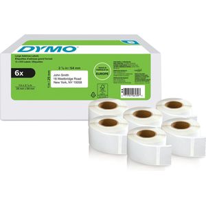 DYMO - LabelWriter Adreslabels - 25 mm x 54 mm - 3000 Stuks - Gemaakt in Europa