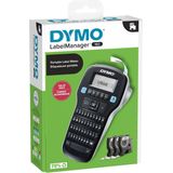 Dymo - LabelManager 160 - Etiketteringsapparaat - Zwart - Value Pack met 3 D1 tapes 12mm